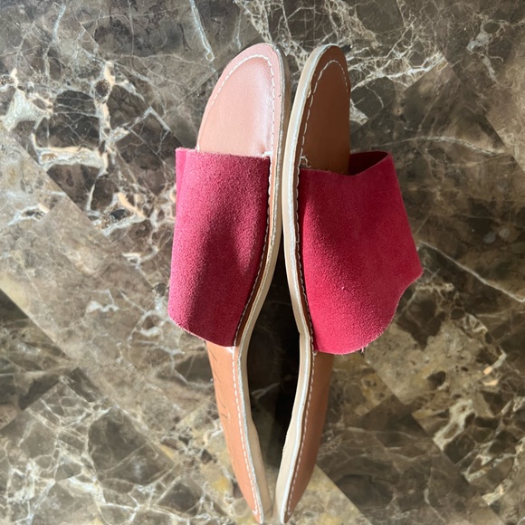 Beach by Matisse Cabana Red Suede Slide Sandals - Picture 3 of 14
